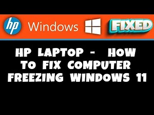 HP Laptop - How to Fix Computer Freezing Windows 11