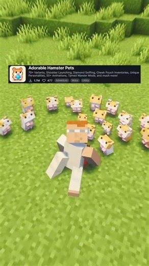 Minecraft, but there are hamsters #cute