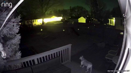 Pretty impressive meteor or fireball sighting over 5 states Tuesday night, Feb 10, 2026 with lots of great video. We even have a dog who witnessed it! It was first spotted above Trinity, Indiana, and traveled 48 miles before disintegrating above the town of Laura, Ohio. The reports and video came to the American Meteor Society from Illinois, Indiana, Kentucky, Ohio, and Wisconsin. Video Credit: Trung Chenh Jinky Branam Britt Pulpulaan Candy Green P. Graham | Weather Wes Hohenstein