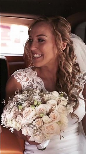 Nervous bride before the wedding