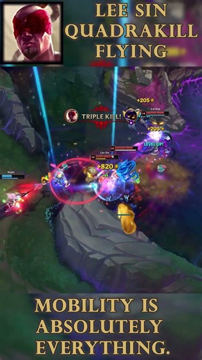 LEE SIN QUADRA — KICKS EVERYONE APART | League of Legends #LoL #LeeSin #QuadraKill #Shorts