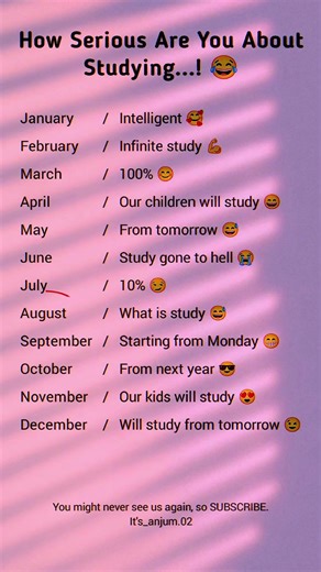 How Serious Are You About Studying? 😂📚 (Be Honest!)