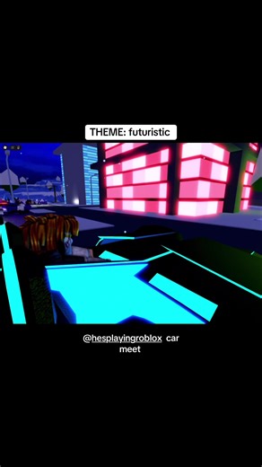 Futuristic Car Meet Highlights in Roblox