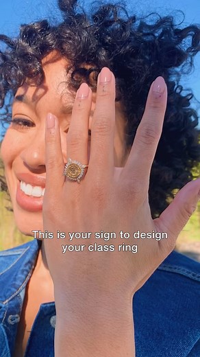 This is your sign to design your class ring so you can wear it forever. One day, these will hold the nostalgia of your journey. 💍💌 - #herffjones #classjewelry #highschool #college #graduation #classof2024 #classof2025 #Classof2026 class rings for men #winterfashion class rings for girls #jewelrymusthaves #studentlife | Herff Jones