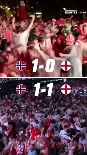 De Noorse fans stappen op de boot richting de halve finale, maar Engeland vaart een andere koers 🏆