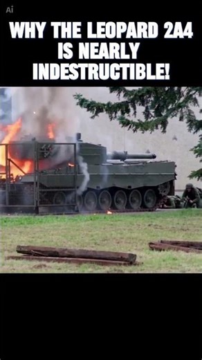 Why the Leopard 2A4 is Nearly Indestructible! #shorts #tank #танк #leopard2a4 #military #leopard2