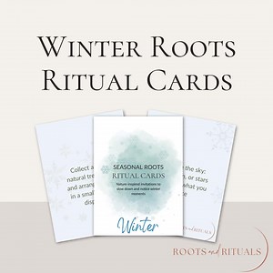Winter Roots Ritual Cards | Nature-inspired Prompts for Families - Etsy