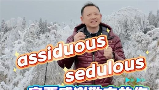 assiduous，sedulous辨析