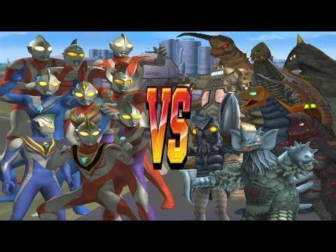 ウルトラマン GAIA VS TYRANT, ULTRAMAN AGUL VS GOLZA, TIGA VS ALIEN BALTAN, DYNA VS VAKISHIM #ウルトラマン #怪獣