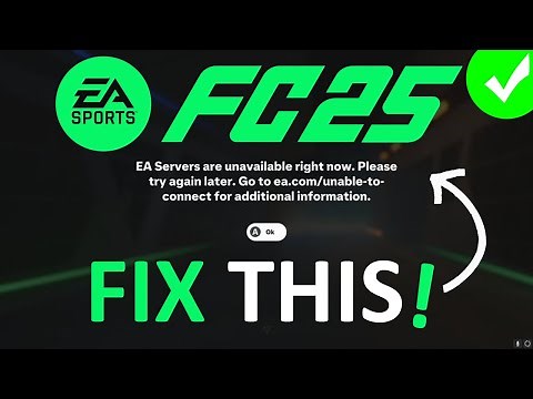 How To Fix EA SPORTS FC 25 "Can't Connect to EA Servers" Error