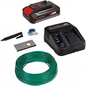 Einhell Kit d'installation 500m² pour Robot-Tondeuse FREELEXO (Jusqu'à 500m², 3 lames, 130m câble périphérique) Livré avec Batterie 2,5Ah et Chargeur