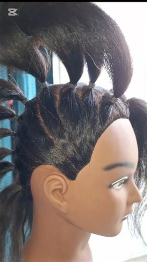 DIY Stacked Braids Tutorial! #youtubeshorts #braids #hairstyle #stacked