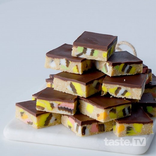 166K views · 124 reactions | Get t he recipe here >>> https://www.taste.com.au/recipes/licorice-allsort-slice/57be0e51-1954-40cd-96e7-33f2dde51a62 | Taste.com.au | Facebook