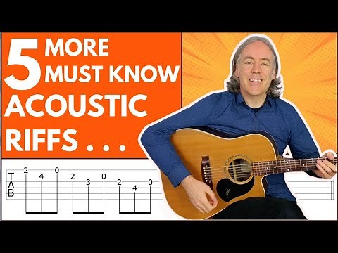 5 MUST KNOW Acoustic Guitar LICKS!