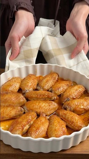 Chicken Wings in Honey Soy Marinade #recipe #cooking #food