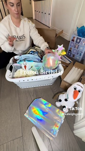 Frozen Themed Birthday Party Setup for Toddlers