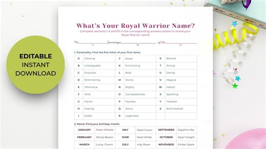 Kids Birthday Games, Printable Party Game Templates - Etsy UK