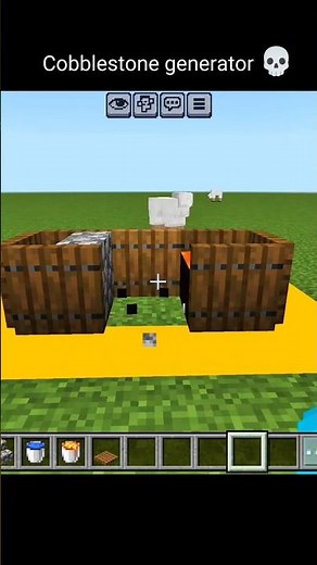 How to Build a Cobblestone Generator in Minecraft! ⚒️ #minecraft #shorts #buildhack