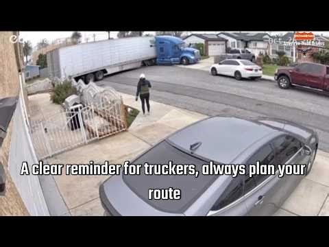 Runaway Trailer Tires and Fires | BMW Tunnel Cutoff Crash | Airborne Car Slams Truck Windshield