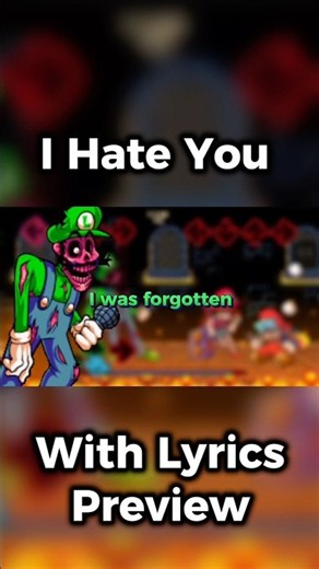I Hate You WITH LYRICS Preview- FNF #fridaynightfunkingame #fnf #mariosmadness #mariosmadnessv2