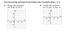 Draw the preimage and image of each triangle under a translatio... | Filo