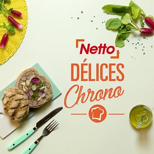 🎥 DÉLICE CHRONO #40 Vous avez dit "pique-nique" ? Mais oui, sortons la nappe, le panier en osier et... un délicieux bol de pain garni aux rillettes de thon et radis 😊 Vos déjeuners champêtres n'auront plus les mêmes saveurs 😍 Un très bon appétit les AficioNetto ! | Netto France