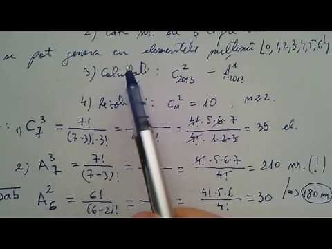 Metode de numarare: Permutari, Aranjamente, Combinari