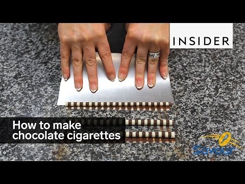 How to make chocolate cigarettes