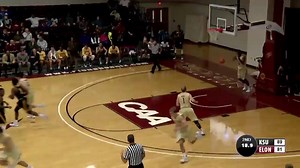 Here it is: Watch the final 18 seconds of regulation in last night's Elon men's basketball win over Kennesaw State. The Phoenix trailed by 8 points with 18 seconds left. Then... Well, just watch. | Elon Phoenix