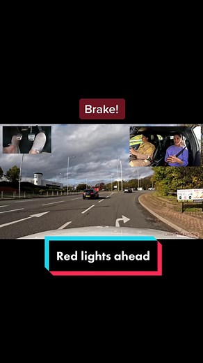 Driving Lesson: Red Light and Hazard Control