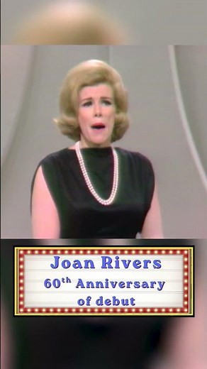 60 years ago today, Joan Rivers made her debut on The Ed Sullivan Show!⭐️ #shorts