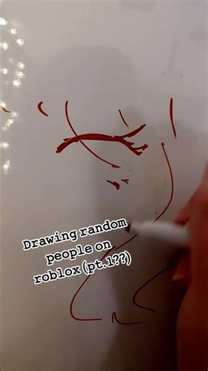 drawing random people on roblox #art #whiteboard #roblox #drawing