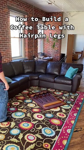 DIY Coffee Table with Hairpin Legs Tutorial