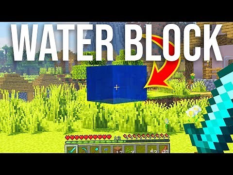 How to Make Water Float in Survival Minecraft 1.15! (Glitch/Hack)