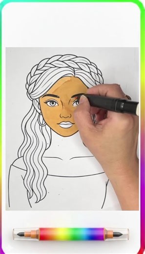 Drawing a Beautiful Girl Step by Step ✏️✨