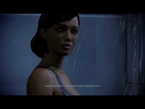 Mass Effect 3: Traynor takes a shower (Romance)