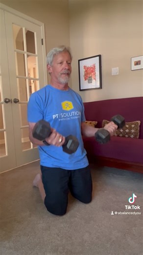 This is an exercise that gets part of the rotation in A Friendly Nudge. It helps build strength as well as stability. Start with a weight that you can do 8-12 reps. | A Balanced You