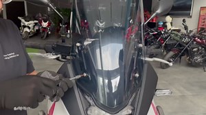 Motorcycle Windshield Deflector Double Bubble Windscreen Fit for XL750 Transalp 2023 2024 Wind Shield Screen Visor Flyscreen, Smoke