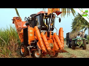 Shaktiman Sugarcane Harvester First Time in Field with John Deere