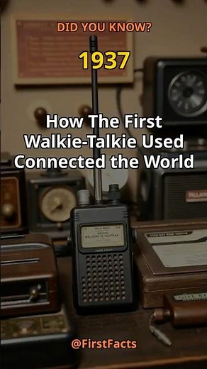 Facts About The First Walkie-Talkie Used | Communication