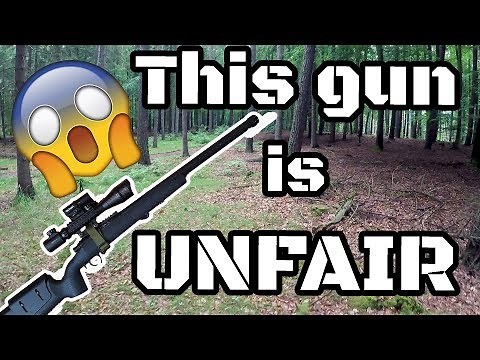 Crazy accuracy! Power of a well build VSR-10. Airsoft sniper scopecam gameplay