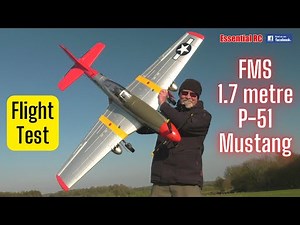 This RC warbird will challenge your scale flying skills ! Giant FMS 1.7 metre P-51D Mustang