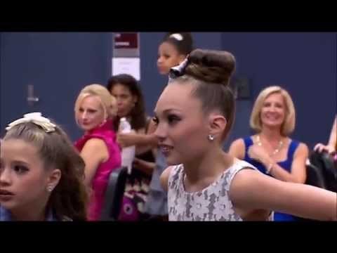 During Nationals Maddie's responding to Candy apples playing the Chandelier song