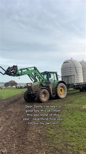 Holiday Humor with John Deere Tractors