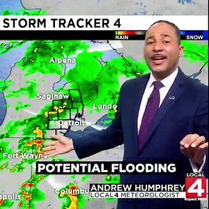 5.6K views · 33 reactions | A heavy storm is on the way and Local 4 Meteorologist Andrew Humphrey is tracking it all night. Stay updated on Local 4 News, ClickOnDetroit and the Local 4 Casters app. | WDIV Local 4 / ClickOnDetroit | Facebook