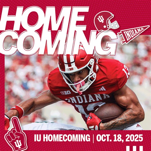 Homecoming 2025 is bigger and better than ever—a new route for the parade, tailgating, and so much more! 🔴⚪️ 🔗 Check out the full rundown of events: https://bit.ly/3FLga9s | Indiana University Alumni Association