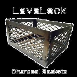 LavaLock® 12 x 10 x 6 Super PREMIUM EXPANDED Charcoal Basket