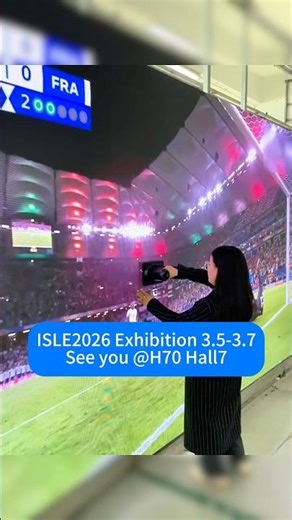 Come to ISLE and see our Club sports display solution #wellvision #ledscreen