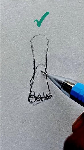 How to draw feet ✏️ #art #easydrawing #draw #howtodraw #tutorial #art