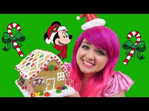 Let's Make A Gingerbread House! | DIY Disney Holiday Gingerbread House Kit| KiMMi THE CLOWN